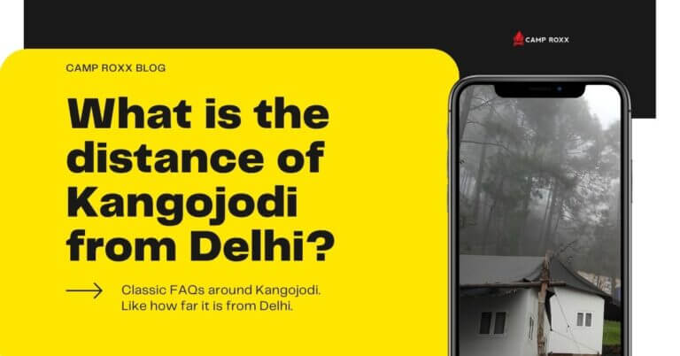 What is the distance of Kangojodi from Delhi?