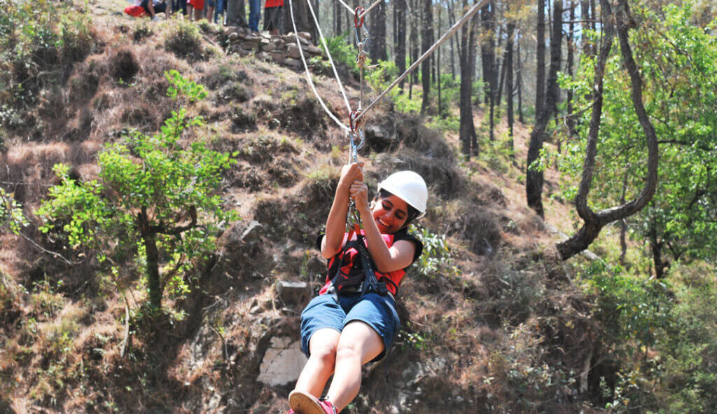 flying fox at camp roxx kangojodi