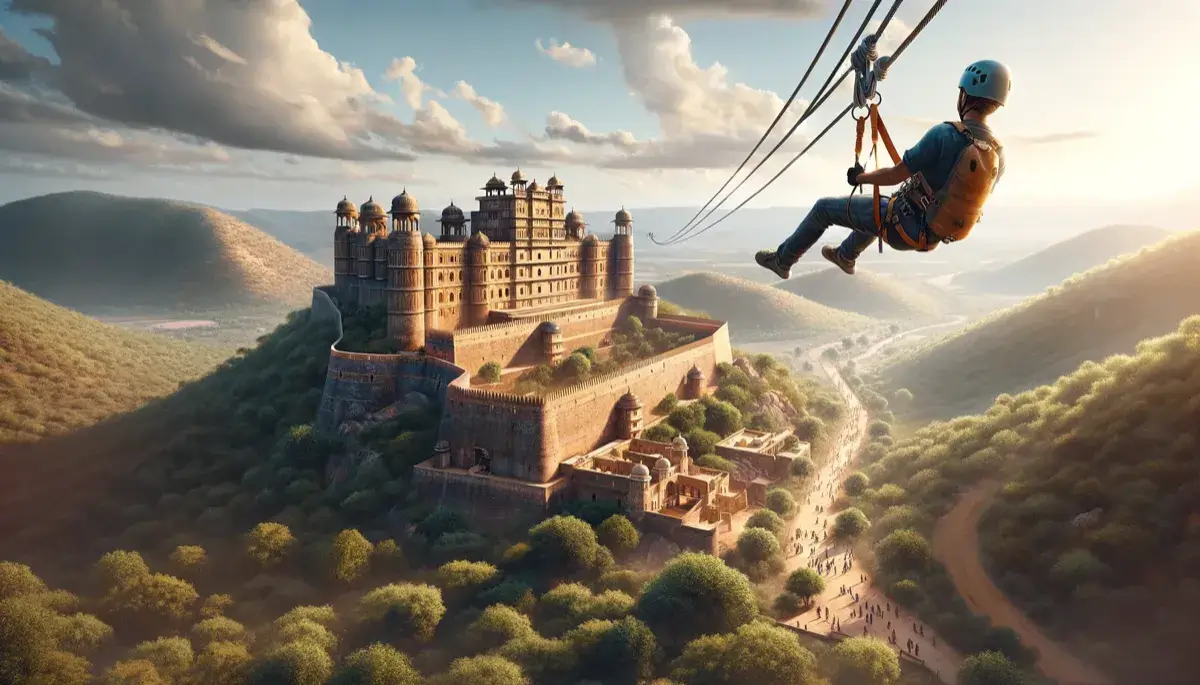 Neemrana Fort Palace — 15th-century heritage romantic resort 122 km from Delhi, rated 4.5 on TripAdvisor