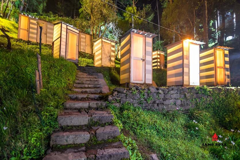 Camp Roxx adventure resort in Kangojodi — romantic camping in a 1,700-acre pine forest near Nahan, Himachal Pradesh